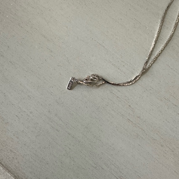 Vintage monet crystal blue heart necklace - Picture 2 of 9